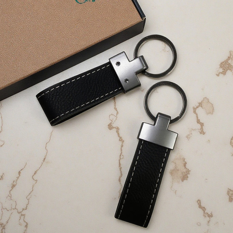 Laserbare kunstleren Lanyard-sleutelhanger
