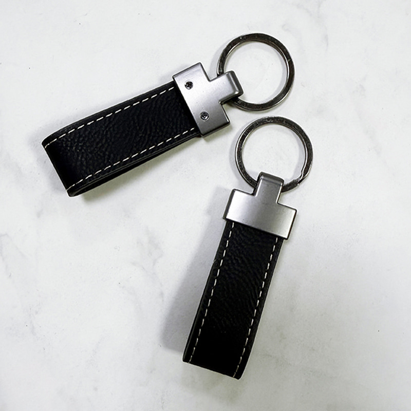 Laserbare kunstleren Lanyard-sleutelhanger