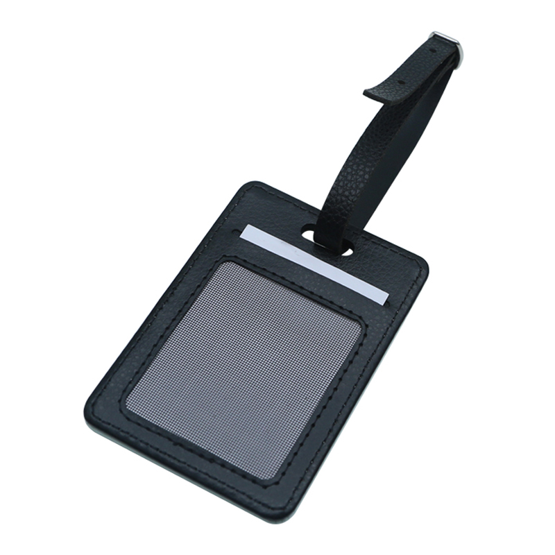 Sublimatie PU lederen bagagelabel met gleuf