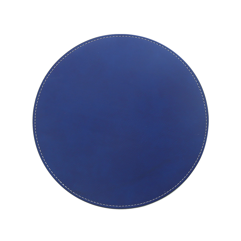 Laserbare kunstleer ronde muismat 20 * 20 cm