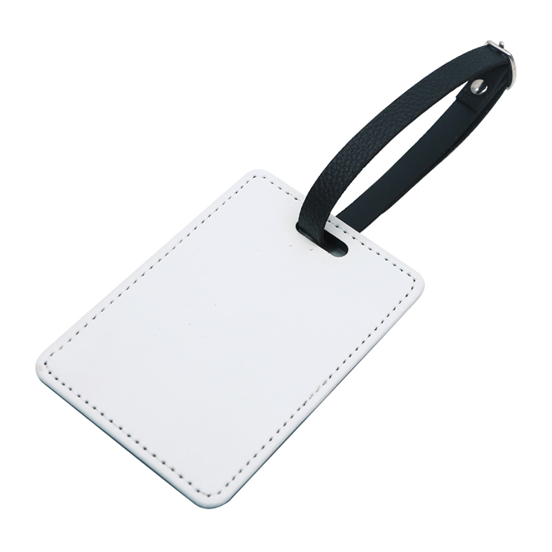 Sublimatie PU lederen bagagelabel met gleuf