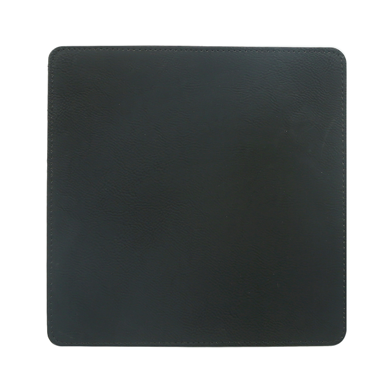 Laserbare kunstleer vierkante muismat 20*20cm