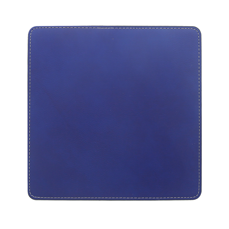 Laserbare kunstleer vierkante muismat 20*20cm
