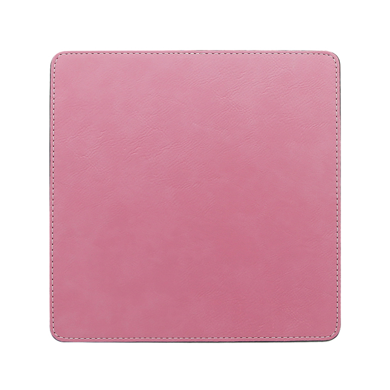Laserbare kunstleer vierkante muismat 20*20cm