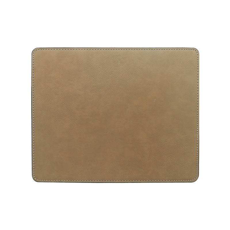 Laserbare kunstleer rechthoekige muismat 25*20cm