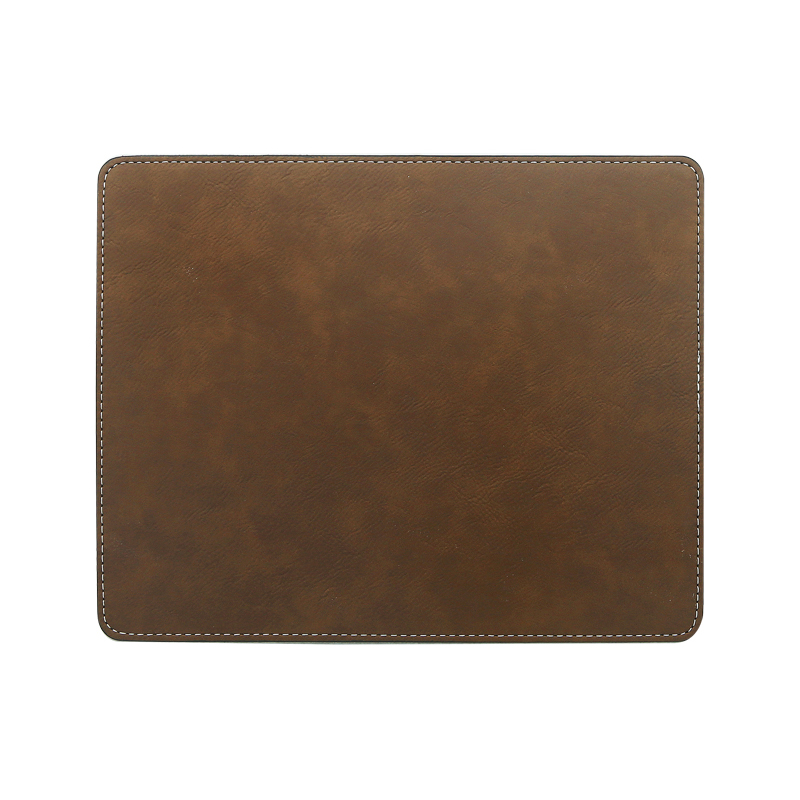 Laserbare kunstleer rechthoekige muismat 25*20cm