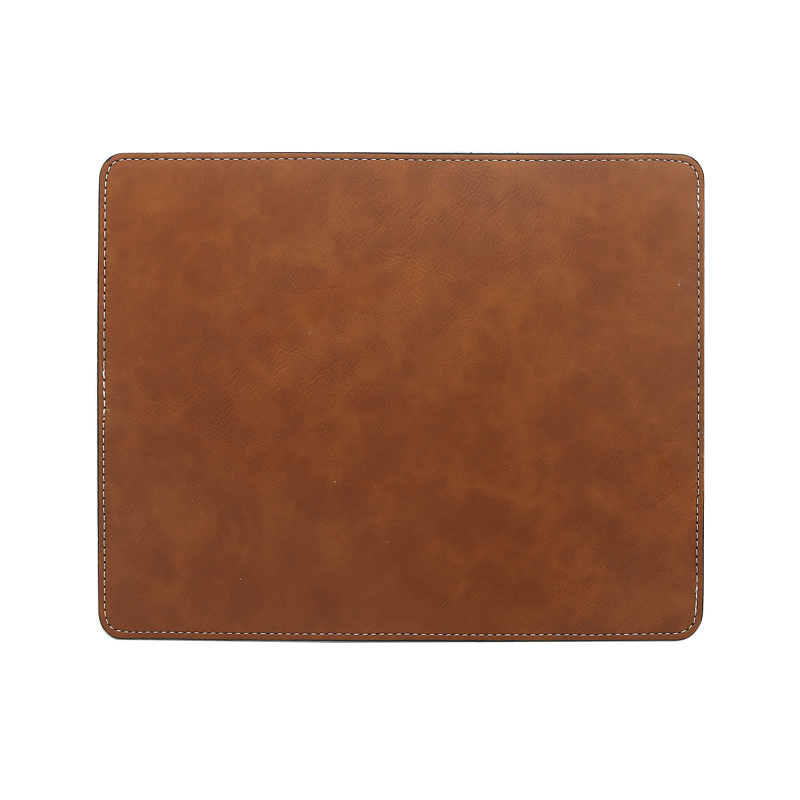 Laserbare kunstleer rechthoekige muismat 25*20cm
