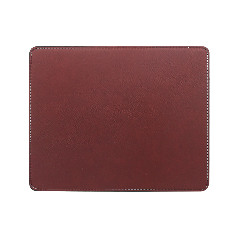 Laserbare kunstleer rechthoekige muismat 25*20cm