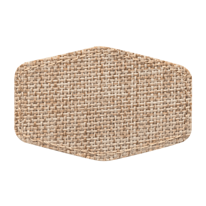 3' x 2' Jute Hex sublimeerbare patch met lijm