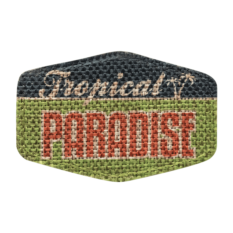 3' x 2' Jute Hex sublimeerbare patch met lijm