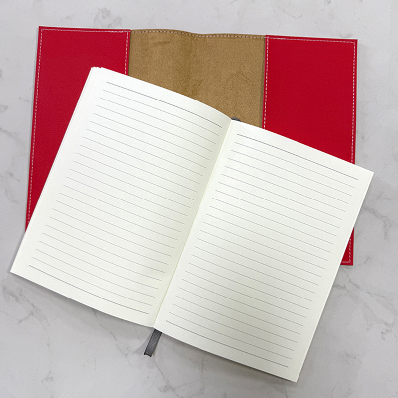 Laserbaar verwisselbaar notitieboekje van kunstleer