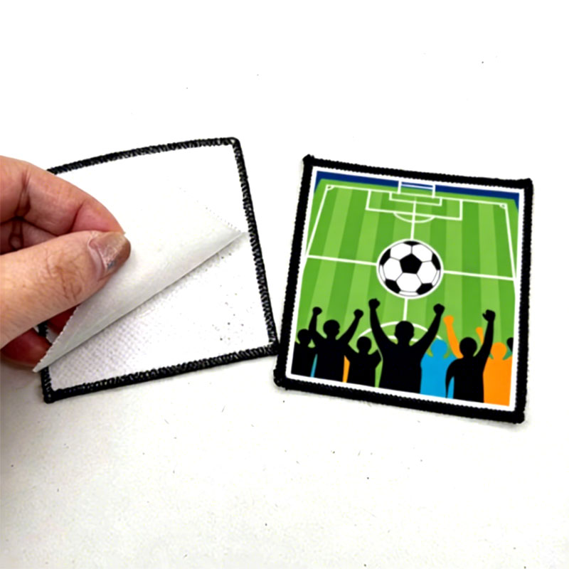 2 1/2' x 2 1/2' vierkante sublimatiestof Merrow-patch met lijm
