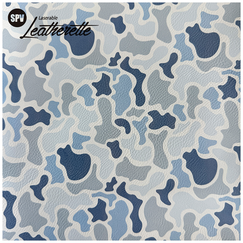 Camouflage laserbaar kunstleervel met lijm/zonder lijm
