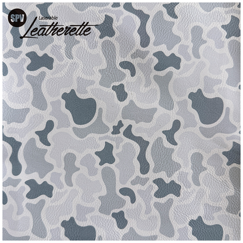 Camouflage laserbaar kunstleervel met lijm/zonder lijm