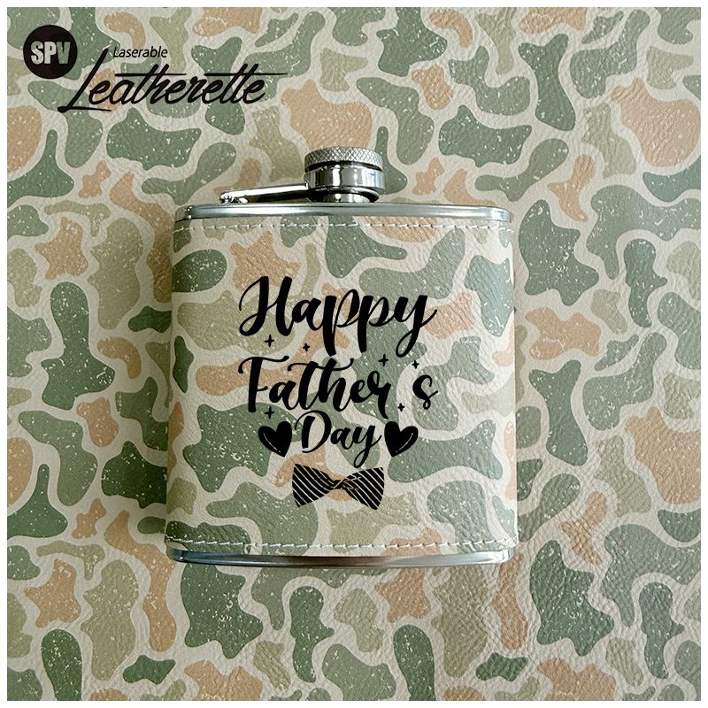 Camouflage laserbaar kunstleervel met lijm/zonder lijm