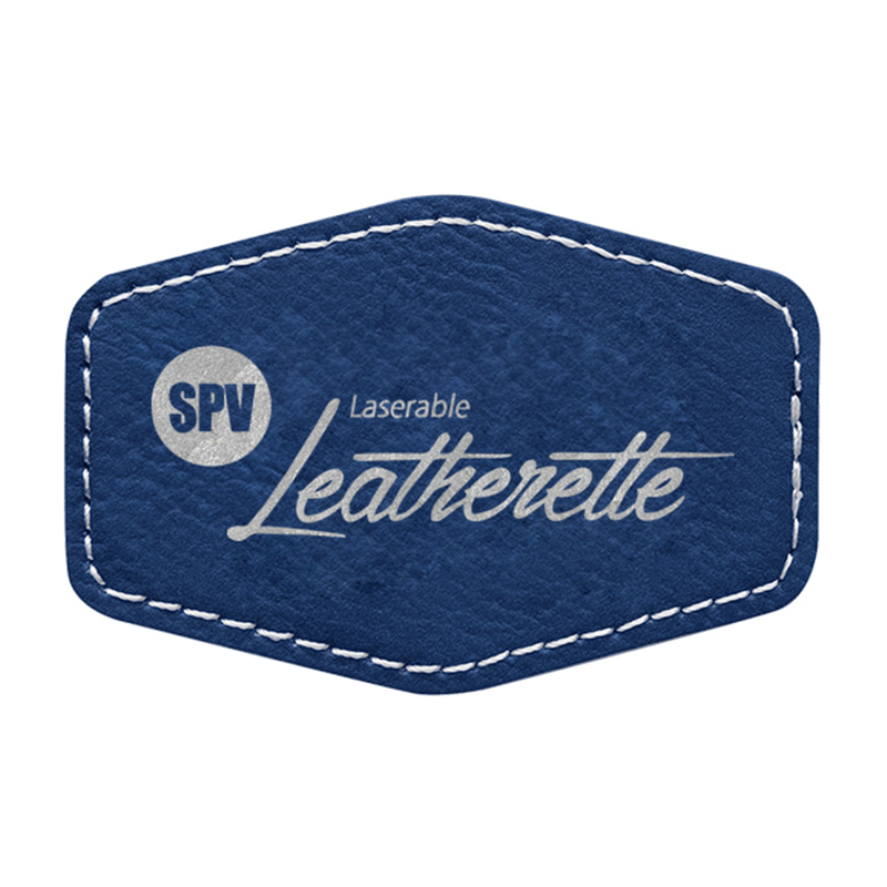3 'x 2' zeskantige kunstleren patches