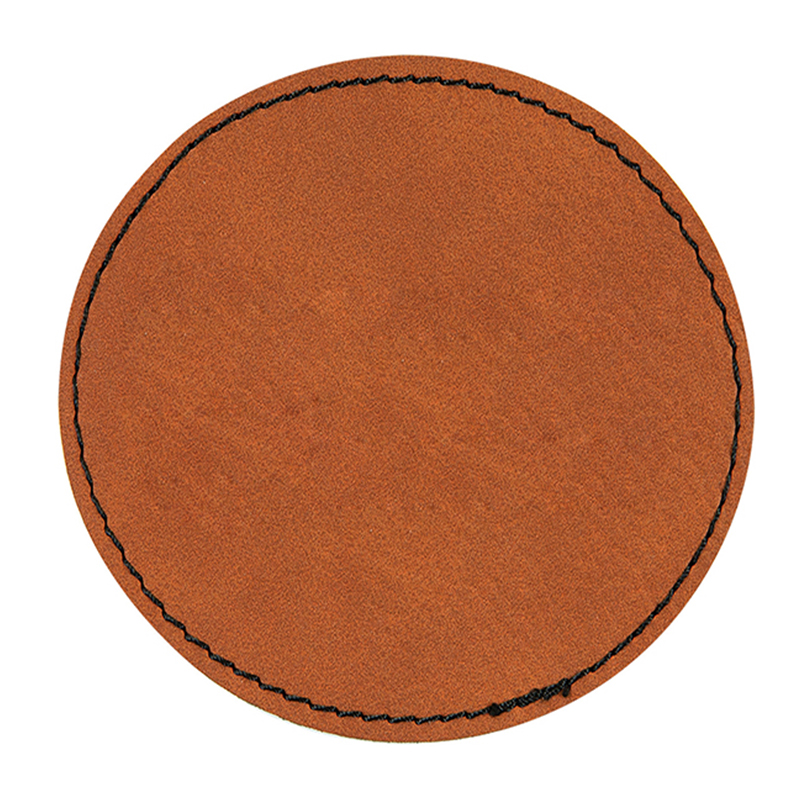 2 1/2' ronde kunstleren patches