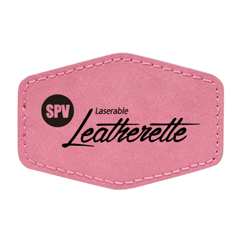 3 'x 2' zeskantige kunstleren patches