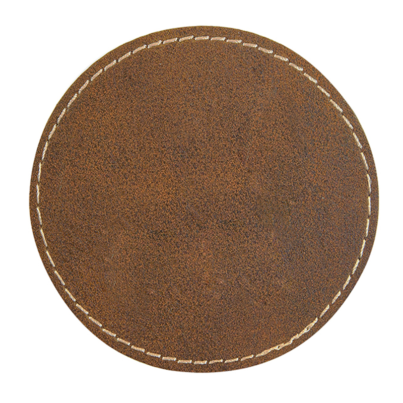 2 1/2' ronde kunstleren patches