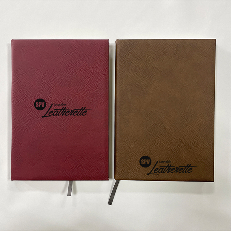 Laserbaar kunstleer 7 x 9 3/4 schetsboek