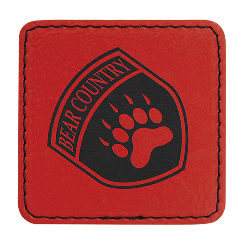 3 1/2 'x 2 1/2' vierkante kunstleren patches