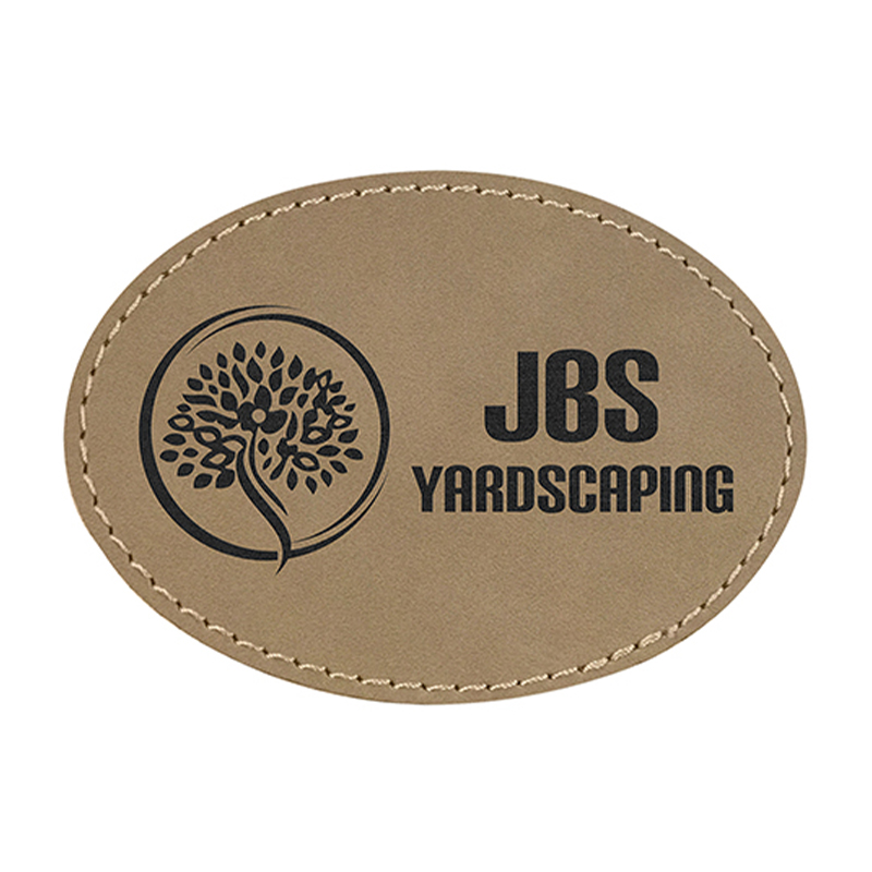 3 'x 2' ovale kunstleren patches