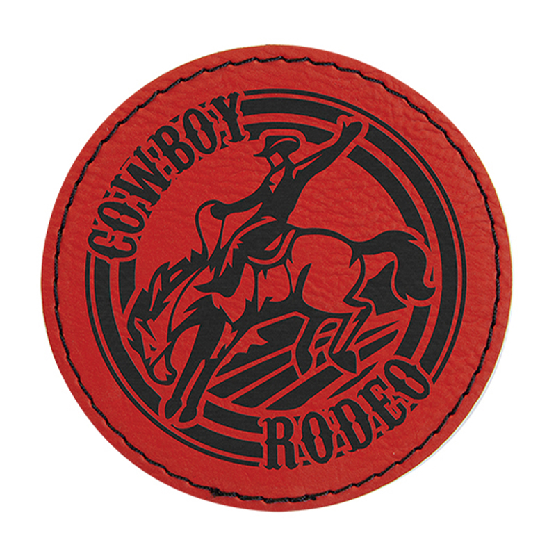 Ronde kunstleren patches van 3 inch Ronde kunstleren patches van 3 inch
