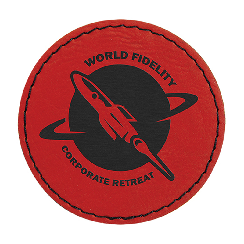 Ronde kunstleren patches van 3 inch Ronde kunstleren patches van 3 inch