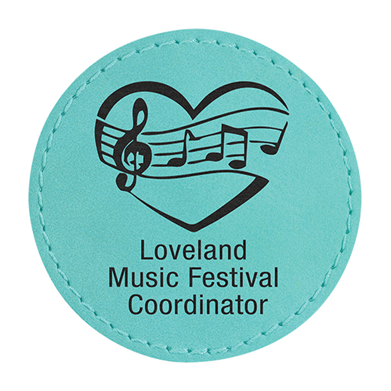 Ronde kunstleren patches van 3 inch Ronde kunstleren patches van 3 inch