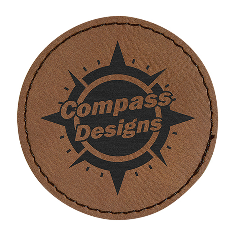 Ronde kunstleren patches van 3 inch Ronde kunstleren patches van 3 inch