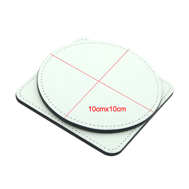 Sublimatie PU lederen mokonderzetter - rond