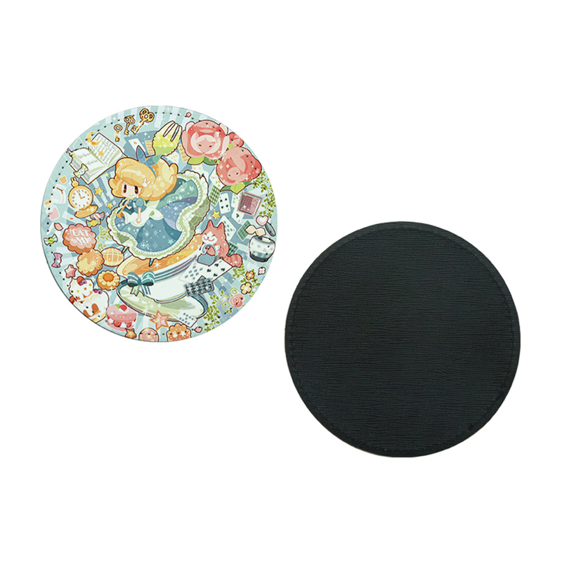 Sublimatie PU lederen mokonderzetter - rond
