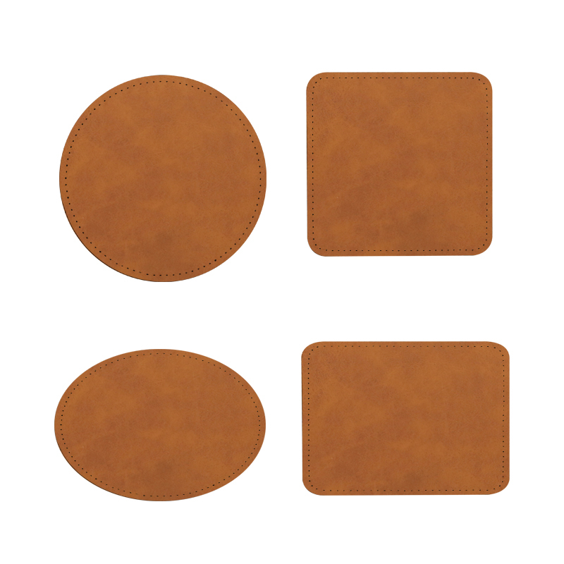 3 'x 2' rechthoekige sublimatie kunstleren patches met lijm
