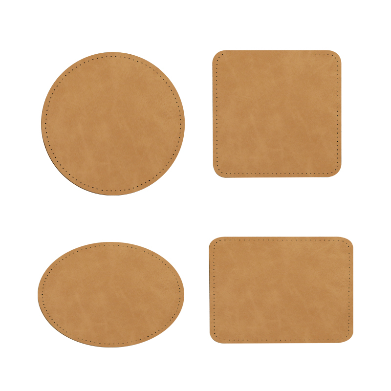3 'x 2' rechthoekige sublimatie kunstleren patches met lijm