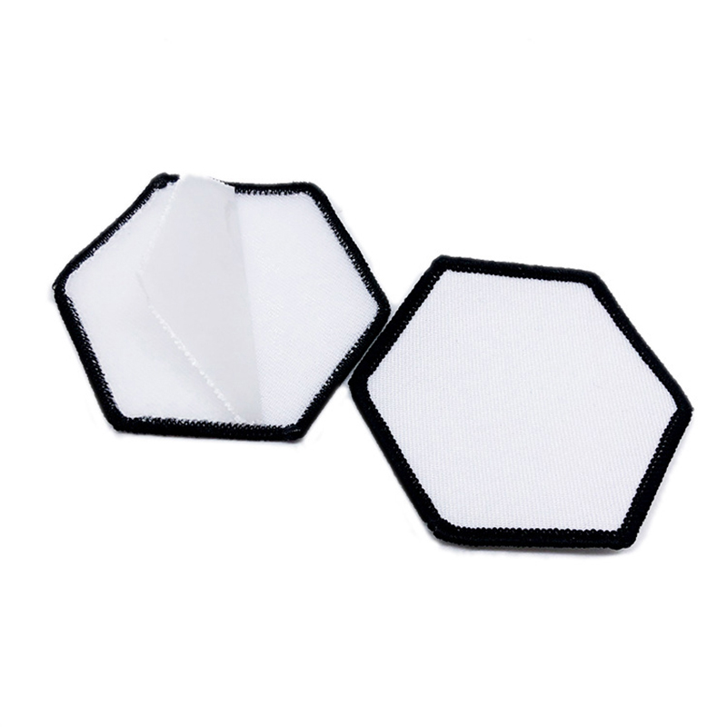 3 1/2' x 2 1/2' rechthoekige sublimatie kunstleren patches met lijm 3 1/2' x 2 1/2' rechthoekige sublimatie kunstleren patches met lijm