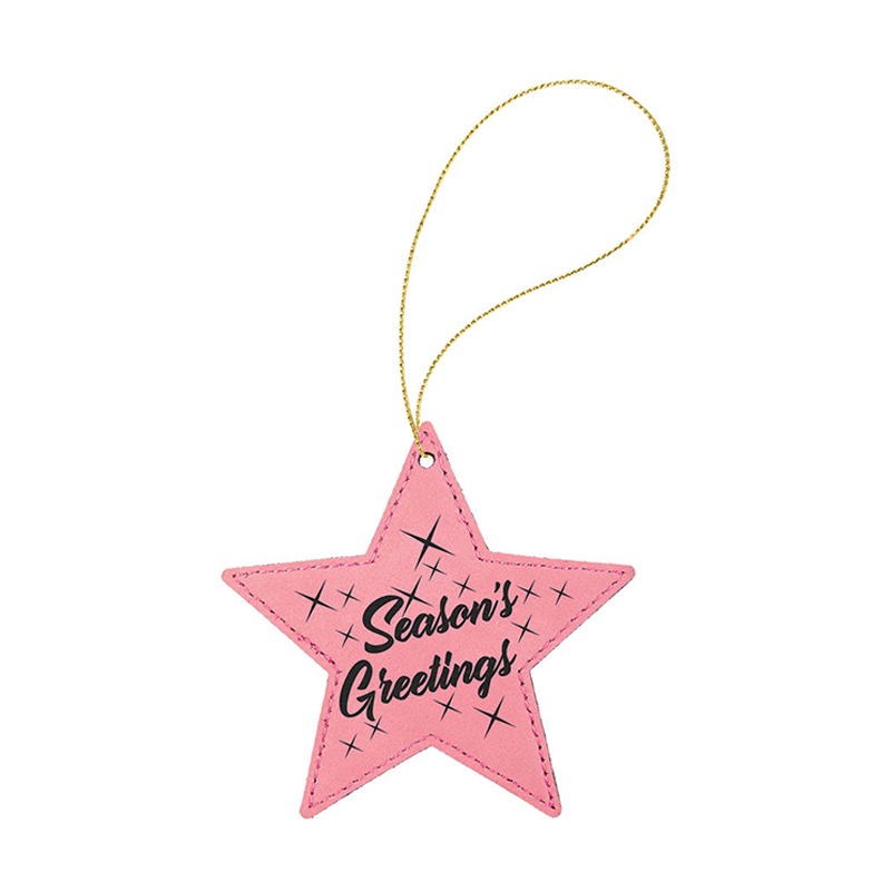 Laserbaar kunstleer sterornament
