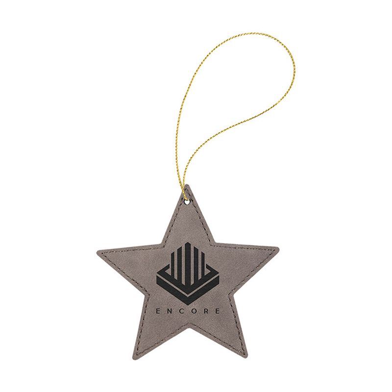 Laserbaar kunstleer sterornament