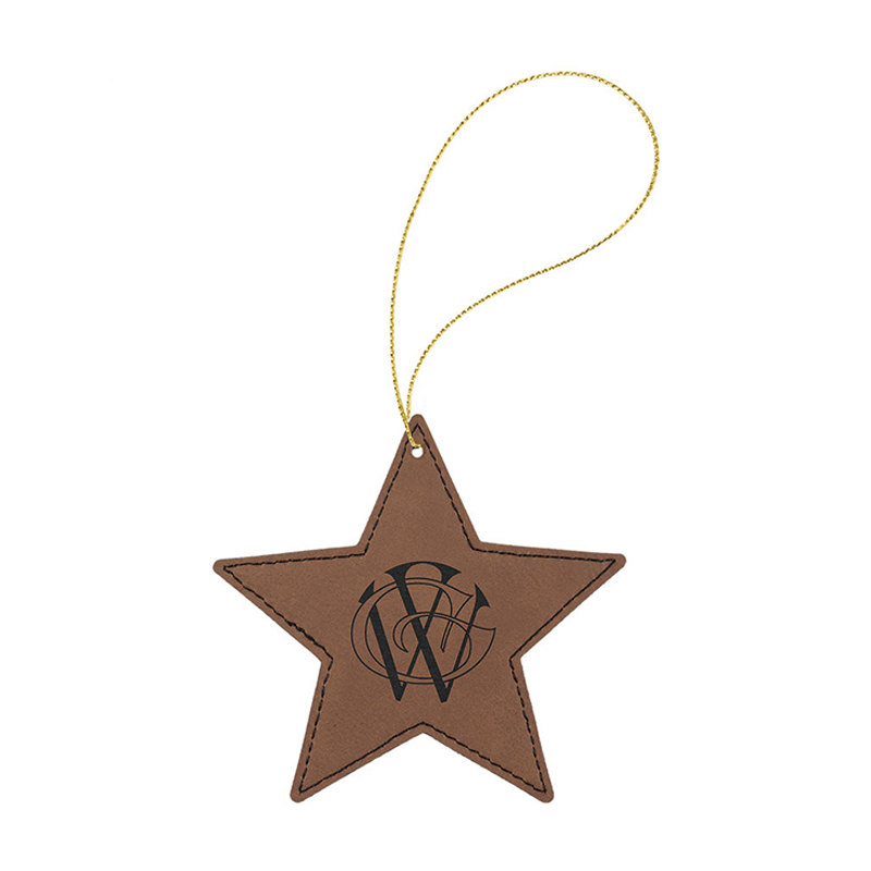 Laserbaar kunstleer sterornament
