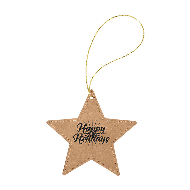 Laserbaar kunstleer sterornament