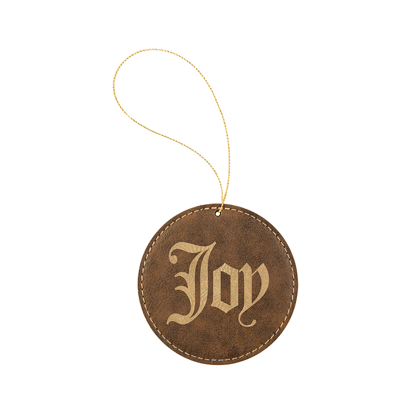 Laserbaar kunstleer rond ornament