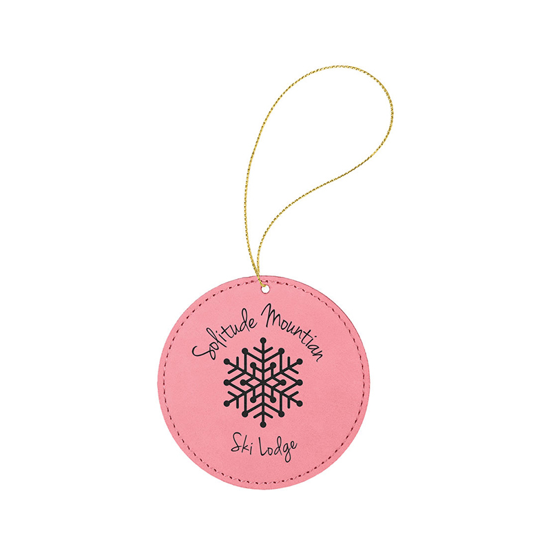Laserbaar kunstleer rond ornament