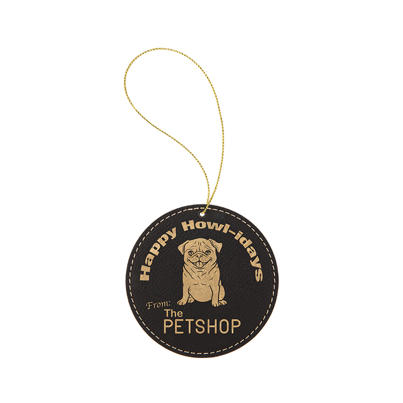 Laserbaar kunstleer rond ornament