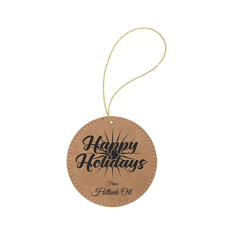 Laserbaar kunstleer rond ornament