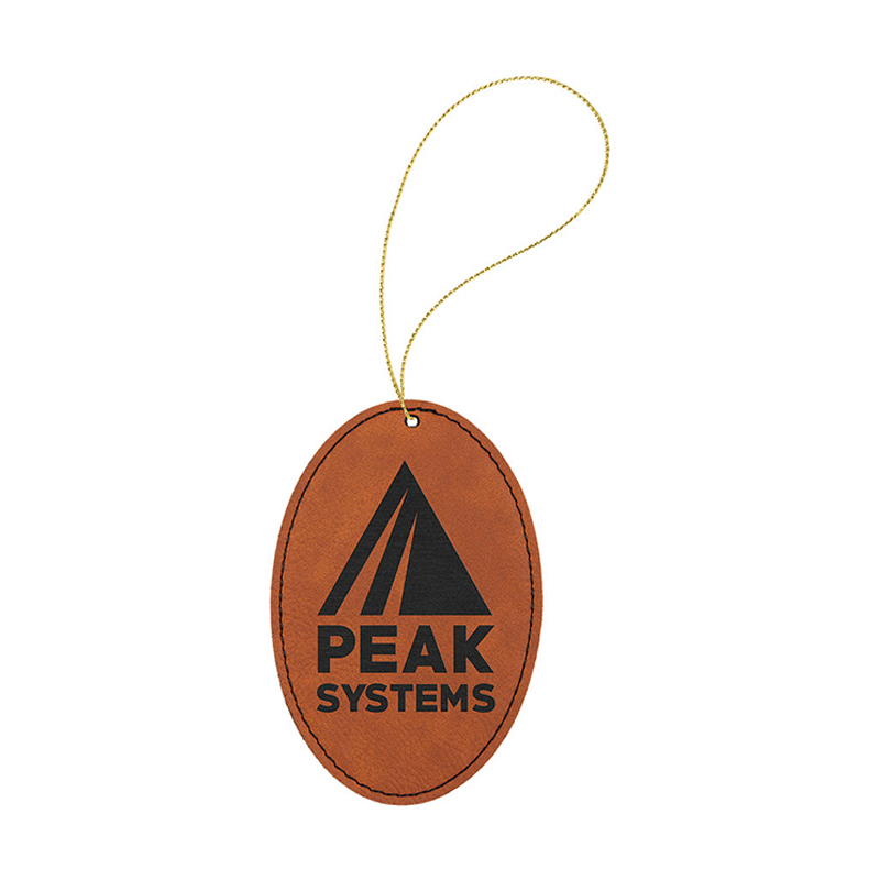 Laserbaar kunstleer ovaal ornament