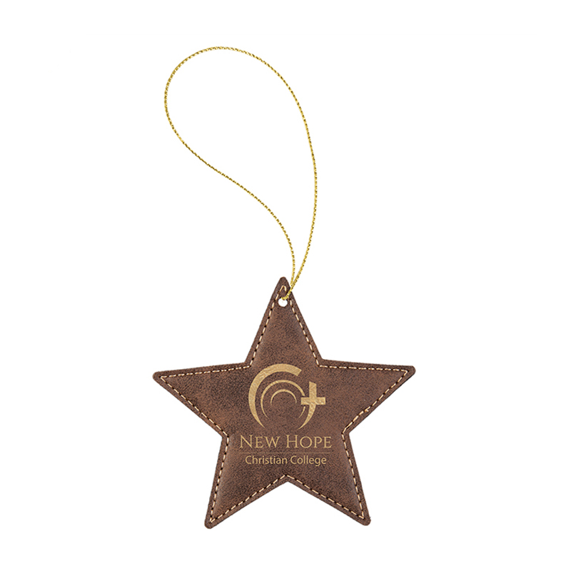 Laserbaar kunstleer sterornament