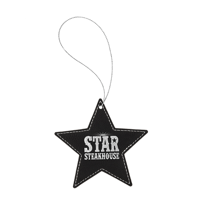 Laserbaar kunstleer sterornament