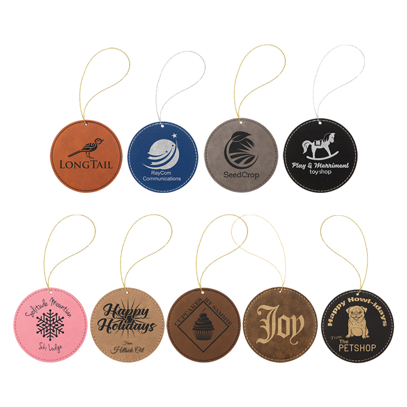 Laserbaar kunstleer rond ornament