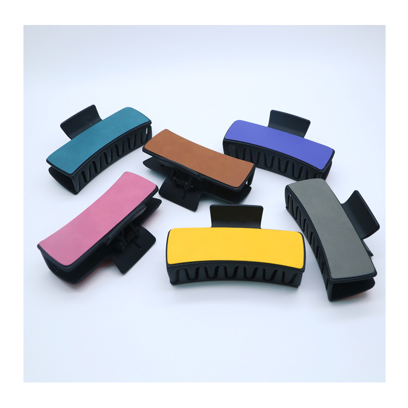 Laserbare kunstleer haarclip