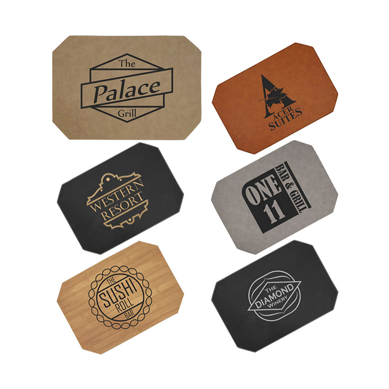 Laserbare kunstleren placemats