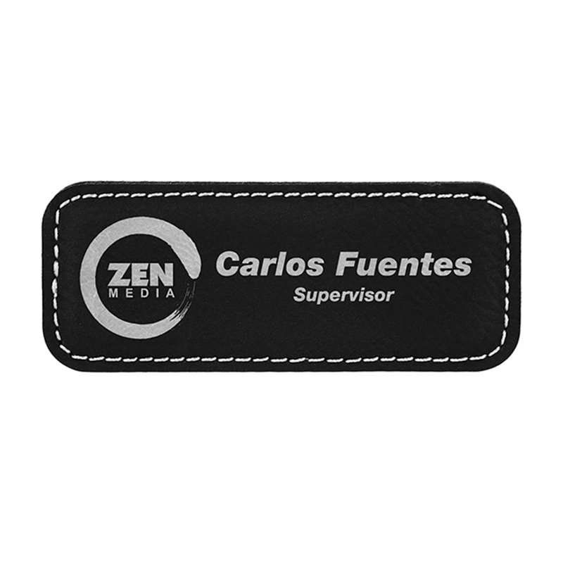 Laserbare kunstleren badge blanco met magneet